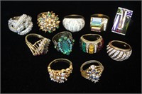 11 Costume Jewelry Rings