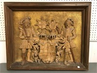 Carved Wooden Wall Plaque