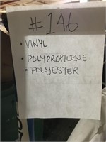PVC, polypropylène, polyester