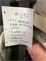 PVC renforcé fibres de polyester, Coton, Tissage d