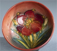 Moorcroft Pottery, African lily bowl, 20th c.