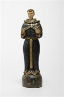 St. Francis Santos Carved & Painted Wood Figure
