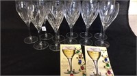 Stunning Cut crystal wine glasses