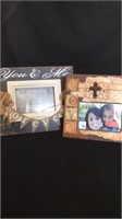 Deep toned and rustic photo frames