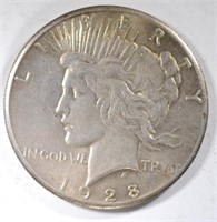 1928 PEACE DOLLAR CH AU