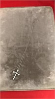 Sterling silver cross with chain