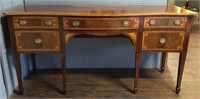 19th Century Inlaid Mahogany Sideboard, A. Lewis