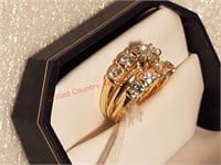 Beautiful 14k Yellow Gold Ladies Diamond Wedding