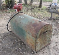 Fuel Barrel w/Pump & Hose, Approx 60"x30"x24"