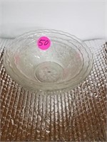 3 PIECE SET OF CLEAR GLASS BOWLS