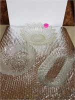 3 PIECE MISC. CLEAR GLASS
