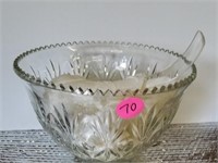 PUNCH BOWL SET - WITH CUPS AND PLASTIC LADLE