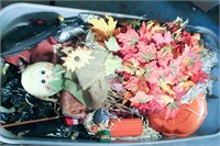 Coffin Full of Halloween Decor