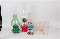 Hurricane Style Oil Lamps and Shades