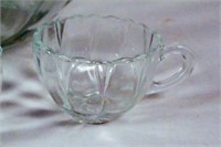 Glass Chip & Dip and Punch Bowl Set