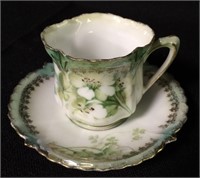 R. S. Prussia Porcelain Cup & Saucer