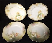 4 R. S. Prussia / R. S. Germany Porcelain Plates