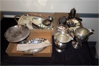 Large lot, silver plate