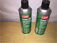 CRC Power Lube Lubricant Bottle LOT of 2