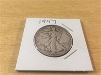 1947 SILVER Walking Liberty Half Dollar in Case