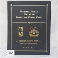 Michael Jordan 22kt Rookie & Career Cards