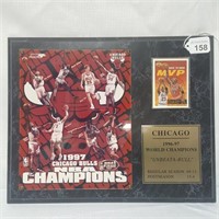 1997 Chicago Bulls NBA Champions Plaque