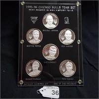 1995-1996 Chicago Bulls Team Set Coins