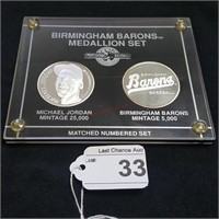 Birmingham Barrons Medallion Set Coins