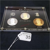 Ryne Sandberg Coin Set