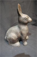 Large Bronze Bunny Rabbit Statue