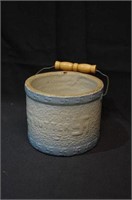 Antique Stoneware Butter Crock with Swastika