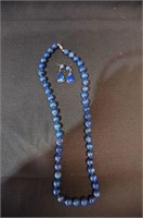 Lapis Necklace and Earring Set