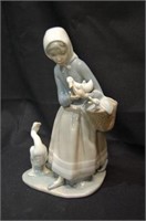 Lladro Women with Geese Figurine