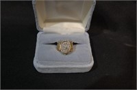 14K & Diamond Mid Century Convertible Ring to