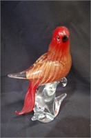 Murano Art Glass Bird Statue