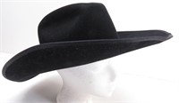 SERRATELLI Black Western Hat  (Size 7 3/8)