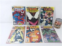 6 comics Marvel: Venom et Spiderman