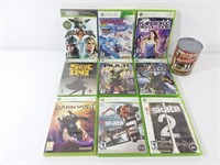 9 jeux de Xbox 360 dont 2 neuf games 2 are new