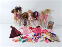 Poupées Monster High, Barbie et Bratz avec