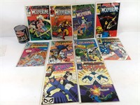 10 comics Marvel: Wolverine, Colosus, etc