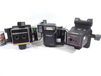 3 caméras Polaroids dont un Shackman Polaroid