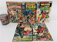 5 comics Marvel, Jack Heart, Falcon,Tigra et +