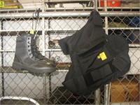 Bullet proof vest and work boots 126 99