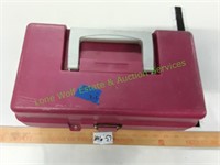 Purple Plano Tackle Box with Worms