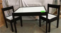 Kids Dry Erase Table w/ 2 Chairs V2