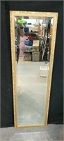 Beveled Full Body Mirror w/ Gold Colored Frame U4
