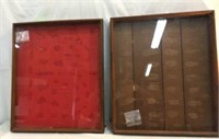 2 Wooden Display Cases V 6B