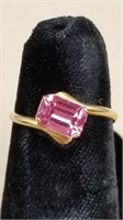 10kt Ladies Pink Tourmaline Ring