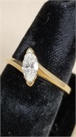 14kt Yellow Gold Marquise .50ct Diamond Ring