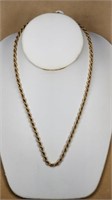 14kt Yellow Gold Men's Rope Chain 18"